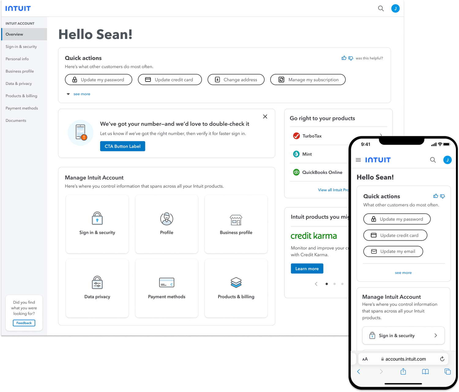 Intuit: Helping Customers Complete Tasks Easier, project visual