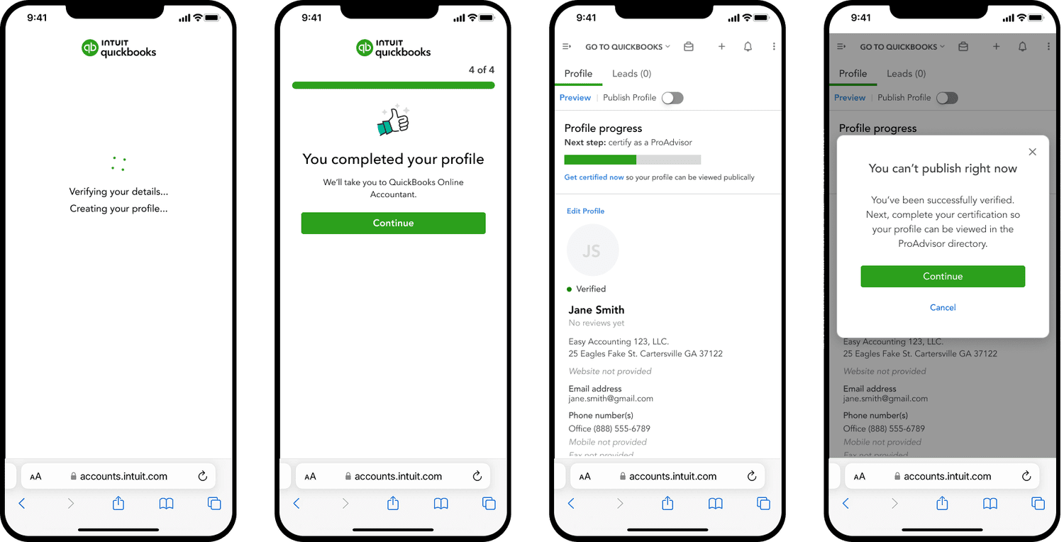 QuickBooks: Automating Identity Verification, project visual