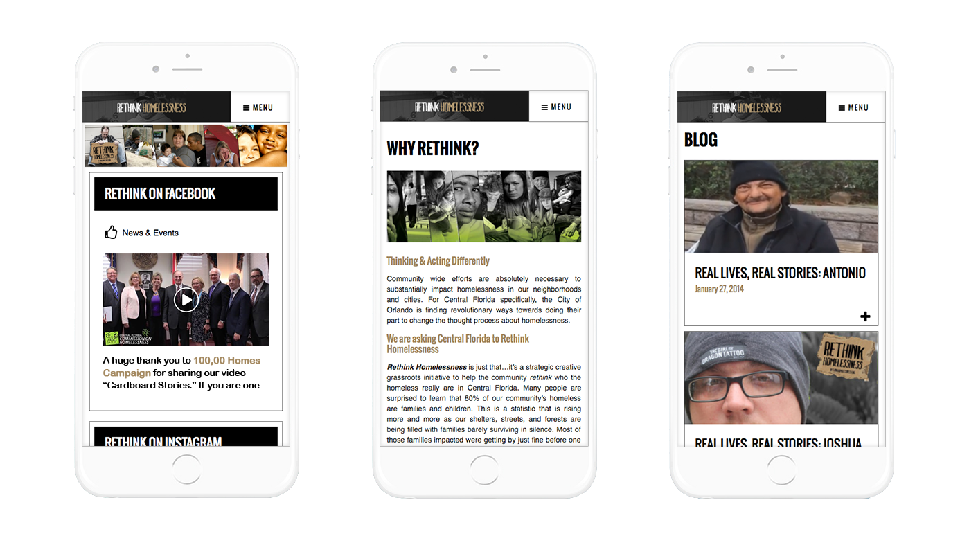 Homelessness Awareness Campaign Site, project visual