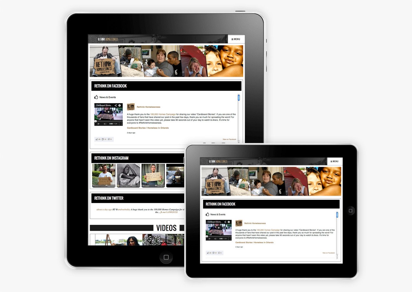 Homelessness Awareness Campaign Site, project visual