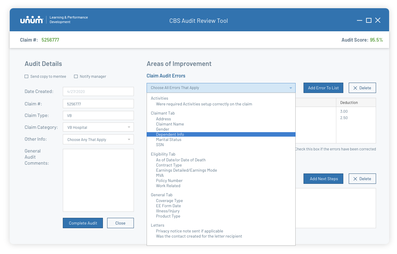 UNUM: Modernizing Workforce Management Applications, project visual